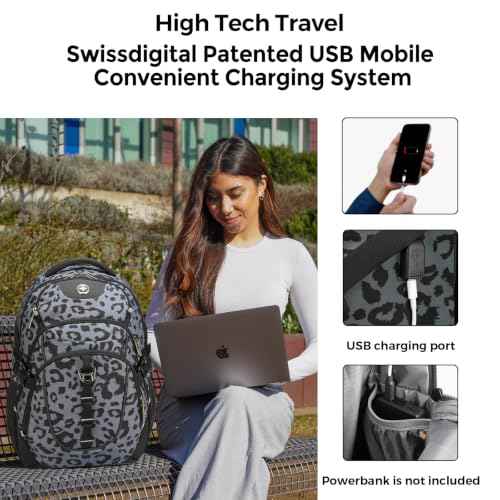 Design Backpack for Men with USB Charging Port SD803