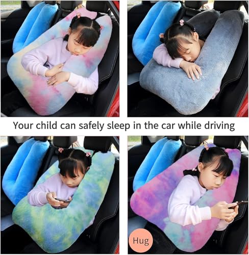 Travel Pillow Car Pillow Kid Car Sleeping Colorful Purple