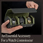 Leather Watch Roll Travel Case for 3 Watches