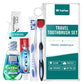 Travel Oral Care Kit with Premium Name Brand Toothbrush (6 Count)