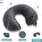 Lewis N. Clark Compact Portable Adjustable and Inflatable Cervical Neck Pillow for Travel, Gray, One Size