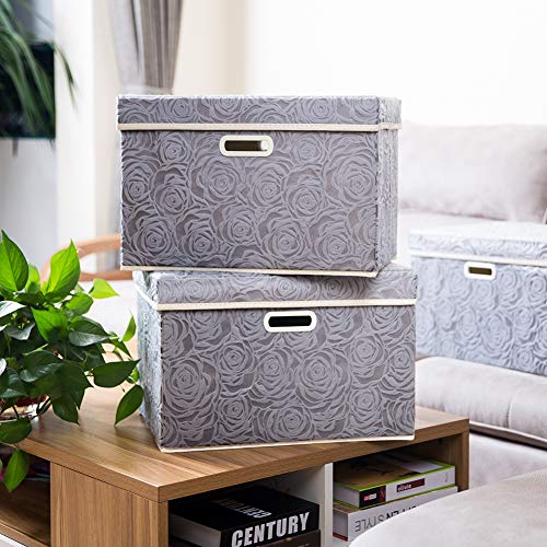 Larger Collapsible Storage Box with Lid [1