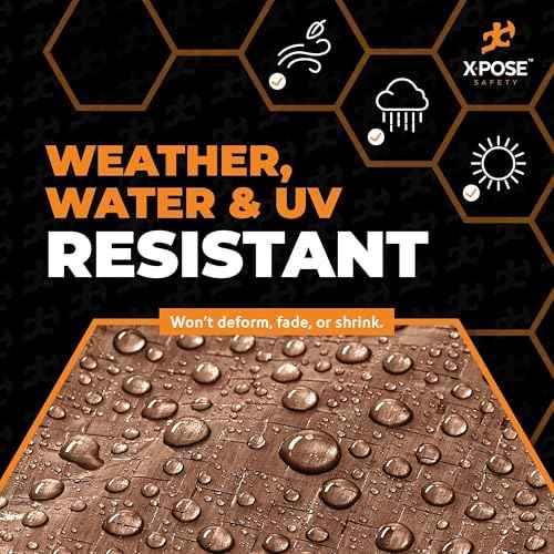 Multipurpose Protective Cover Brown Poly Tarp 8' x 15' (120 Sq Ft)
