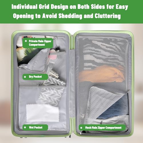 20 Inch and Square 28 Inch Hardshell Luggage Set (2 Count)