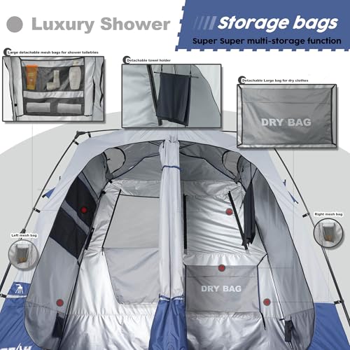 Portable Camping Shower Tent Deluxe Changing Room Easy Set Up Privacy Shelter