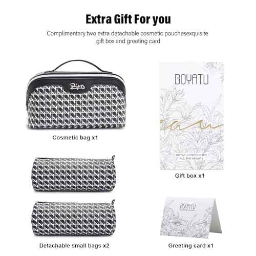 Travel Makeup Bag Cosmetic Bags for Women (3 Count)