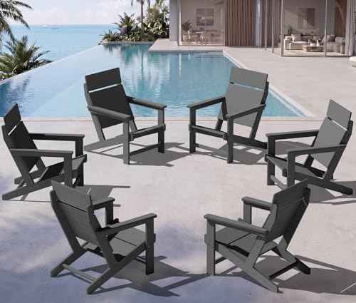 Modern Adirondack Chairs Set of 6 (6 Count)