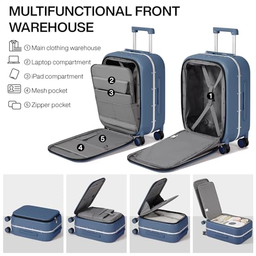 Luggage Suitcase with Spinner Wheels