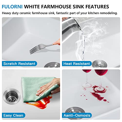 30 White Farm Sink