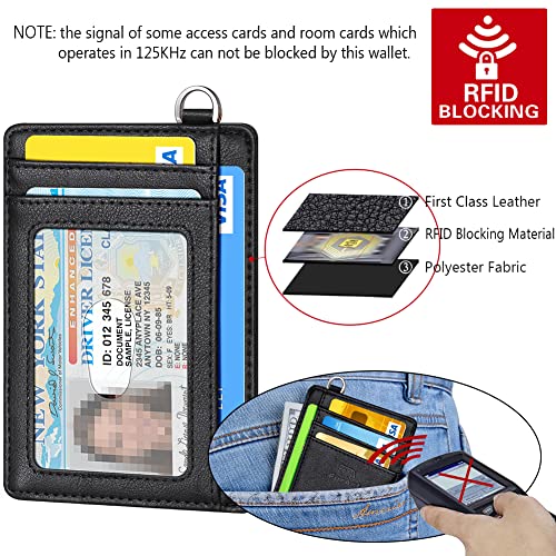 Slim Minimalist Wallet RFID Credit Card Holder for Men