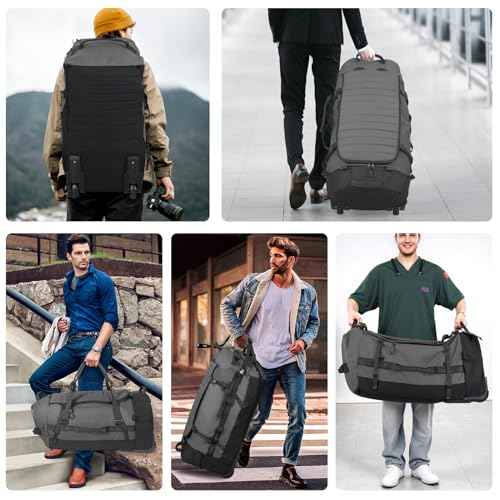 85L 29“ Foldable Rolling Backpack with Wheels
