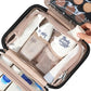 Travel Toiletry Bag for Women Hanging Organizer Makeup Case Pockets