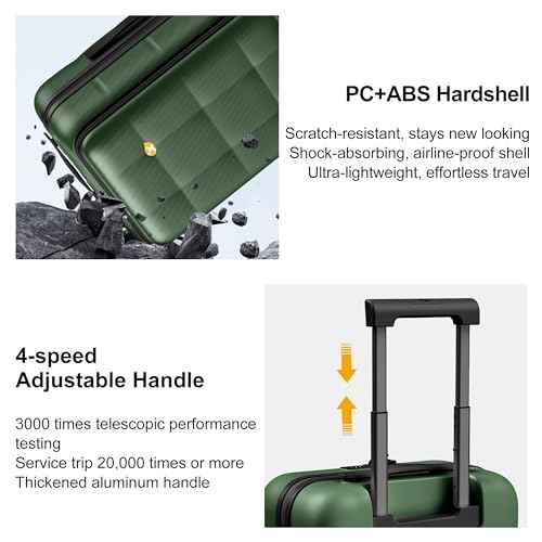 20 Inch Expandable Carry On Luggage Airline Approved