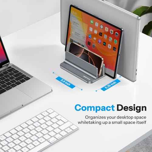 3 Slot Multiple Vertical Laptop Stand