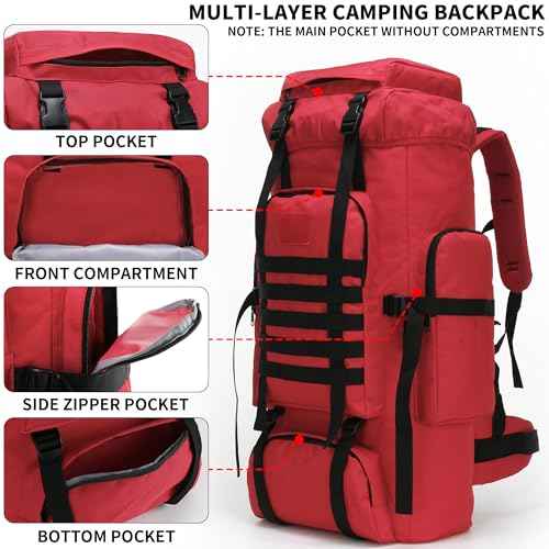 Hiking Backpack for Men 70L