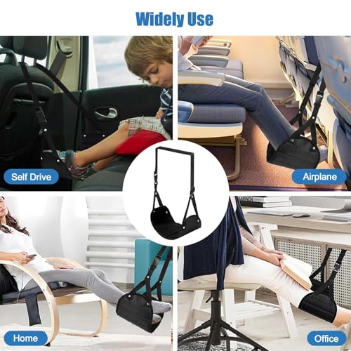 2 Pack Foot Hammock for Plane Travel (2 Count)