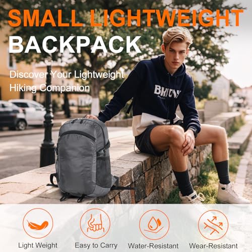 Small Hiking Backpack Travel Lightweight Hiking Packable Daypack Water