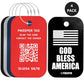 Smart US Flag Luggage Tags 4 (4 Count)