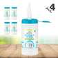 4 Pack Surface Cleaning Wipes with Bleach (300 Count)