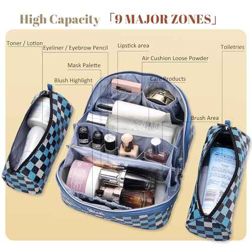 Travel Makeup Bag Organizer Cosmetic Bag (3 Count)