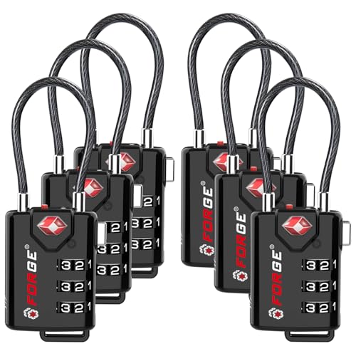 Open Alert TSA Approved Luggage Locks (6 Count)