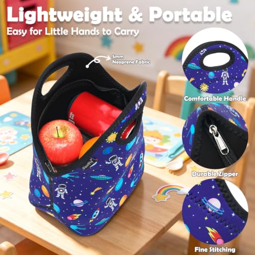 Neoprene kids Lunch box Insulated Soft Bag Mini Cooler Thermal Meal Tote Kit for Boys