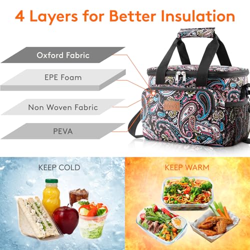 Medium Lunch Bag (Paisley / Medium(9L))