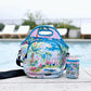 LunchTote Zippered Bag Insulated Neoprene Caddy (Beachside Bliss / X-Large 6.5 Quart Lunch Tote)