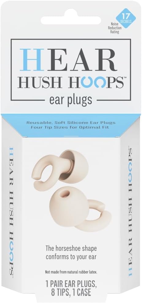 Hush Hoops Reusable Noise Reducing Ear Plugs