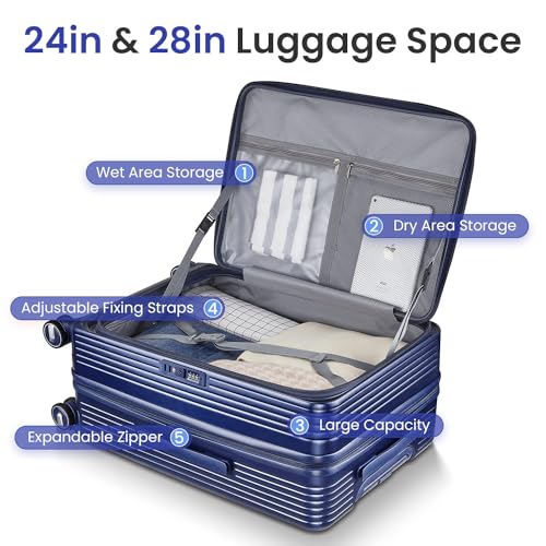 3 Piece Luggage Set 100% PC Hardshell (3 Count)