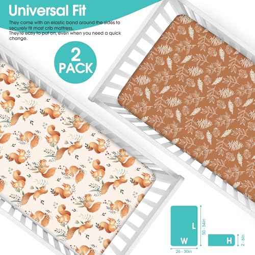Baby Fitted Crib Sheets (2 Count)