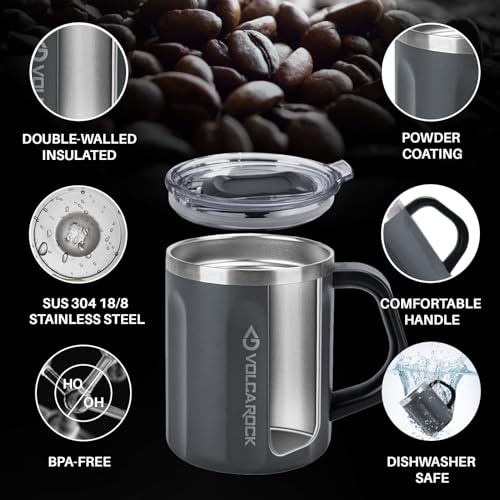 Stainless Steel Coffee Mug Cup with Handle