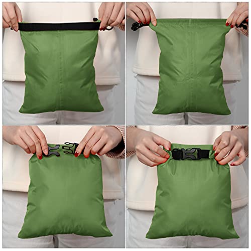 6 Pcs Waterproof Dry Bag Set 6 Sizes Lightweight Sacks and Long Adjustable Shoulder Strap Outdoor Water Proof Keep Gear Dry Bag Stuff Sacks for Backpacking