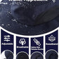 UPF50+ Mens Sun Hat Wide Brim Fishing Hat Airy Mesh UV Protection Portable Bucket Sun Hat Navy Blue