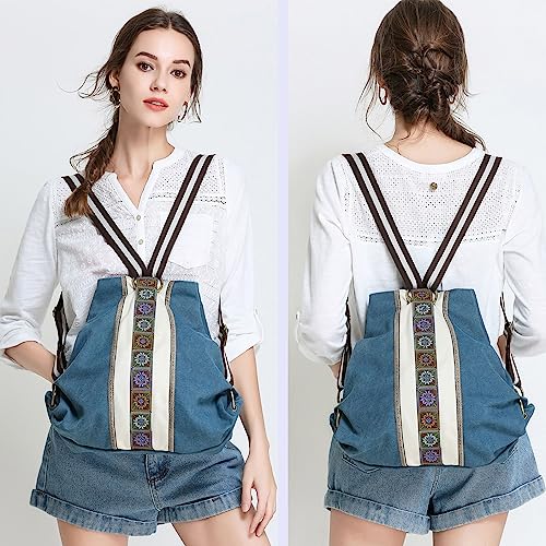 Women Canvas Backpack Daypack Casual Shoulder Bag