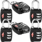 Safe Skies 3 Digit TSA Lock 6 (6 Count)