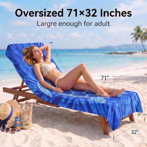 6 Pack Microfiber Beach Towel Oversized 71x32 Colorful Print Bulk (6 Count)