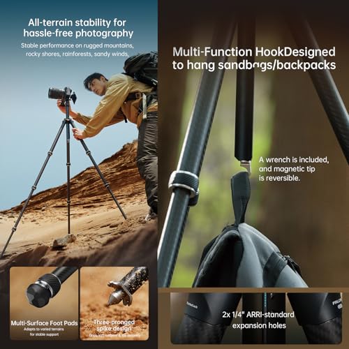 FALCAM TreeRoot F38 Quick Lock Lite Carbon Fiber Tripod with Ball Head
