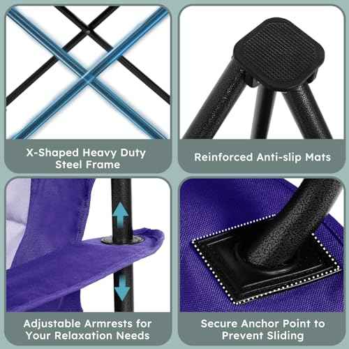 Oversized Heavy Duty Camping Chairs (2 Count)