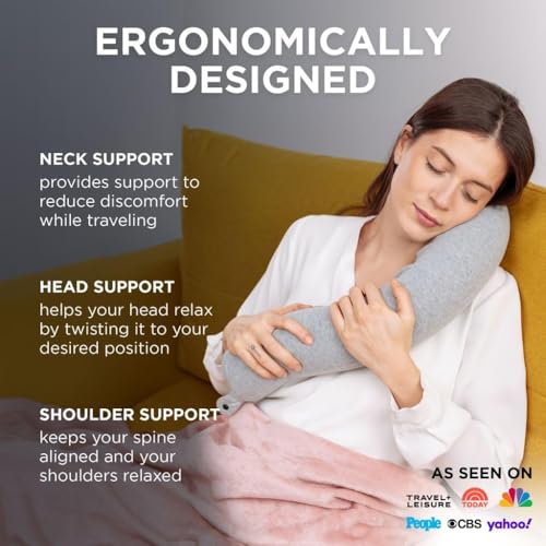 Twist Memory Foam Travel Pillow