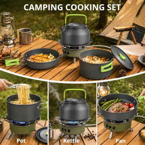 3pcs Camping Cooking Set for 1