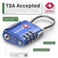 TSA Approved Cable Luggage Locks (2 Count)