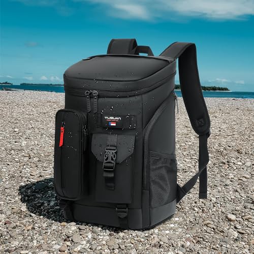 36 Cans Backpack Cooler Insulated Leakproof PU Soft Large Cooler Bag
