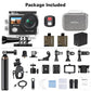 Brave 4 Action Camera with Selfie Stick Tripod and Carry Bag Bundle