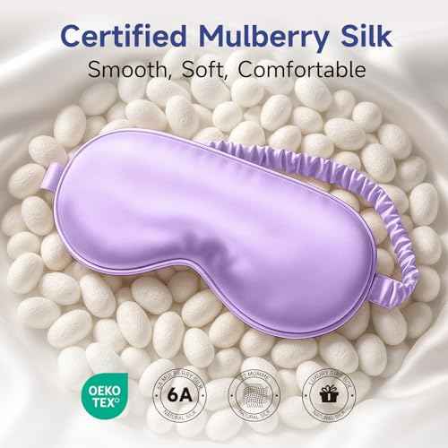 Sleep Mask for 100% Mulberry Silk for Women Men