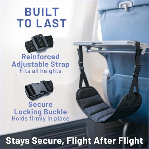 Airplane Adjustable Foot Hammock (2 Count)