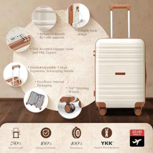 Luggage Sets with Spinner Wheels (4 Count)