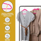 Premium Velvet Hangers 50 Pack Ultra Thin Non Slip Adult Felt Space Saving Suit Hanger for Closet Heavy Duty Coat Pants Jackets Dress Hangers 360° Swivel Hook Hold Upto 10 lbs Dark Pink (50 Count)