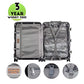 All Aluminum Luggage Zipperless Hard Shell Suitcase with TSA Lock Spinner Wheels Lightweight Metal Alloy Suitcases