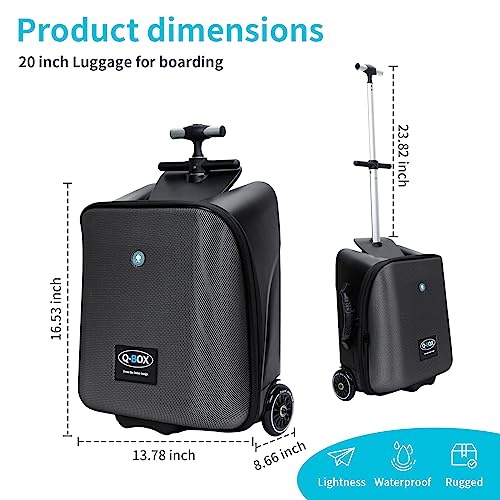 Expandable Luggage with Spinner Wheels